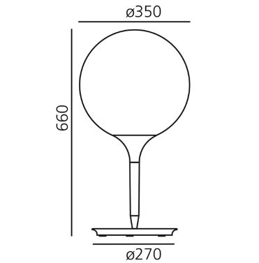 Lampa stołowa Artemide Castore 1049010A