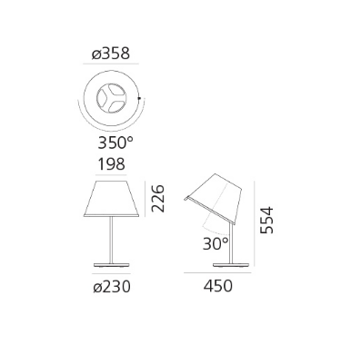 Lampa stołowa Artemide Choose 1128020A