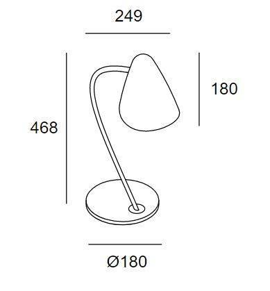 Lampa stołowa LEDS Organic 10-7582-05-05 Grok