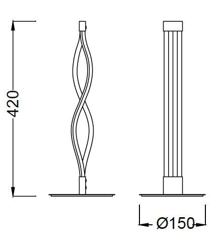 Lampa stołowa Mantra Sahara XL 5402