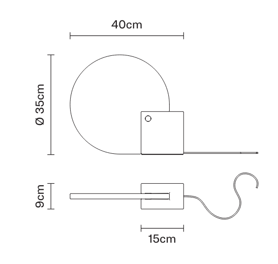 Lampa stołowa Plana Fabbian F71 B01 00