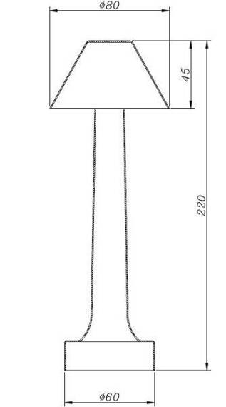 Lampa stołowa dotykowa ST-8127T/B GOLD Step Into Design Tavolo