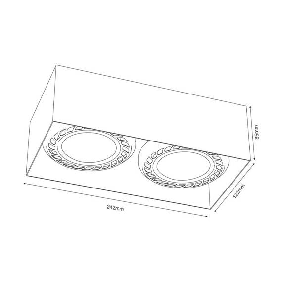 Lampa sufitowa 1269 Bros Line Cage