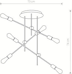 Lampa sufitowa AXIS VI 9297 Nowodvorski 