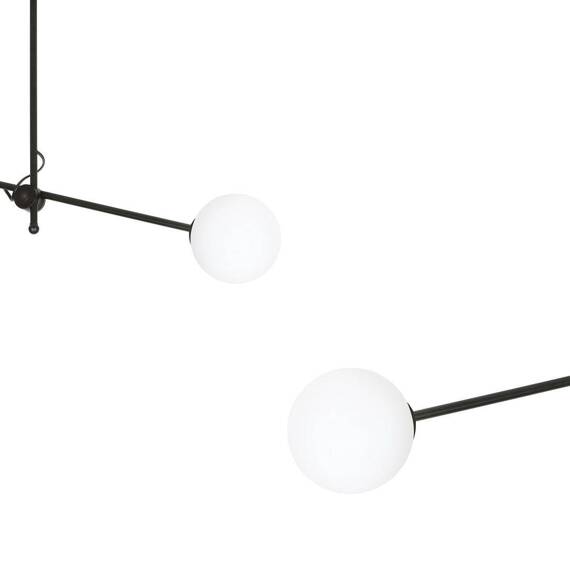 Lampa sufitowa BORG 2 BLACK czarny (1010/2) - Emibig