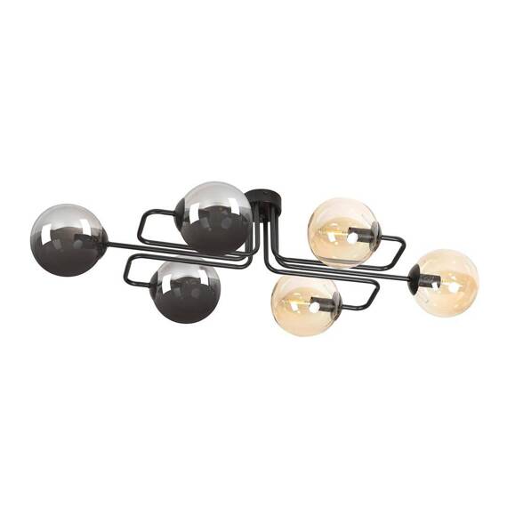 Lampa sufitowa BRENDI 6A BL MIX 2 czarny (834/6A2) - Emibig