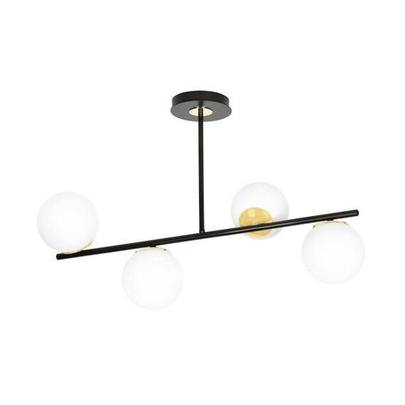 Lampa sufitowa FLOKI 4 BLACK GOLD czarny-Złoty (1022/4) - Emibig