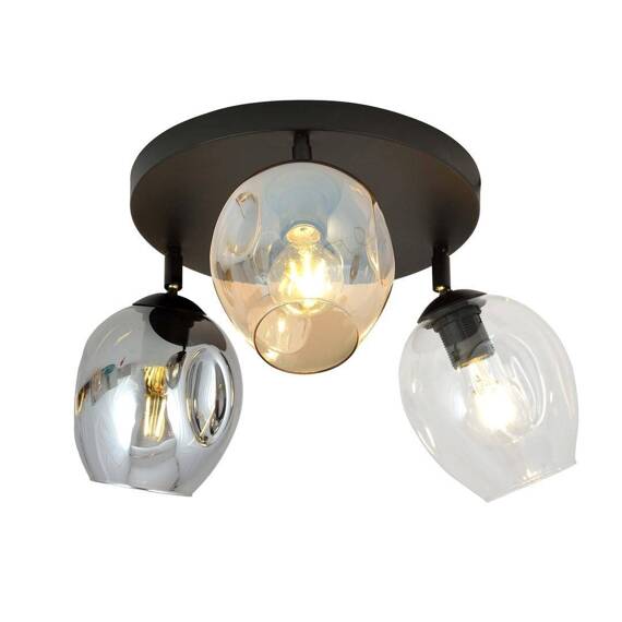 Lampa sufitowa FLOW 3 PREM MIX czarny (1180/3PREM) - Emibig