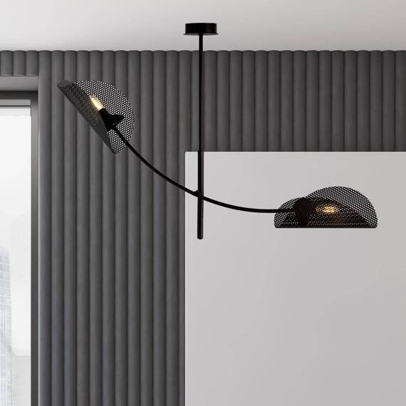 Lampa sufitowa GLADIO 2 BLACK czarny (1170/2) - Emibig