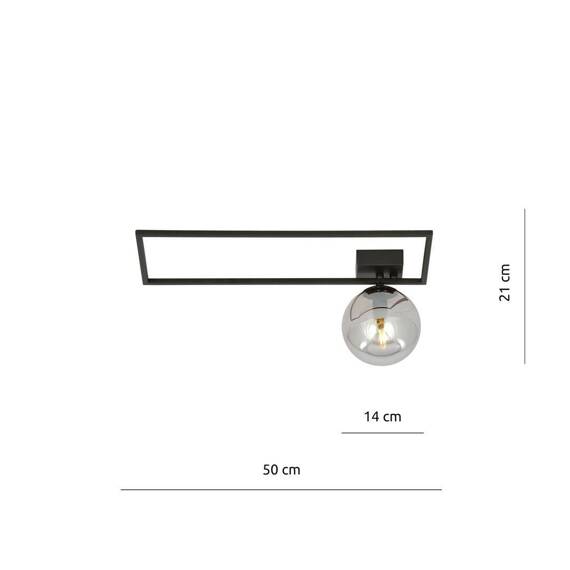 Lampa sufitowa IMAGO 1A BLACK/GRAFIT czarny (1131/1A) - Emibig