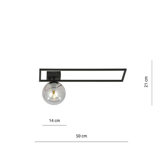 Lampa sufitowa IMAGO 1B BLACK/GRAFIT czarny (1131/1B) - Emibig