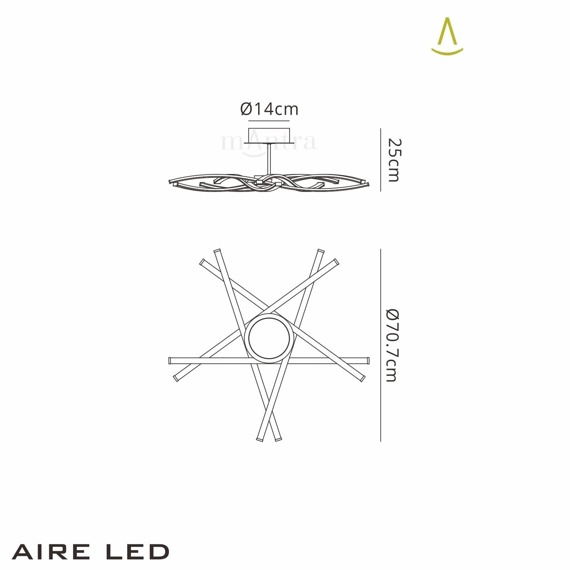 Lampa sufitowa Mantra Aire LED 6030