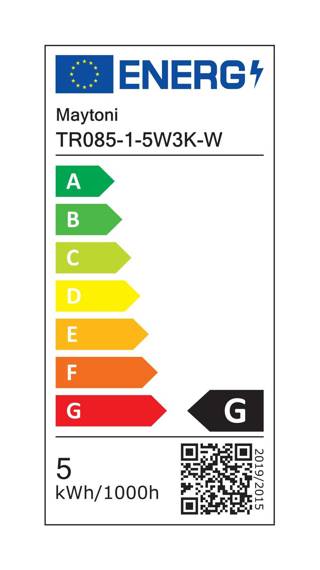 Lampa szynowa Orlo biały (TR085-1-5W3K-W) - Maytoni