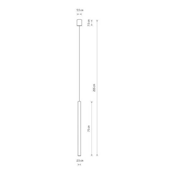 Lampa wisząca 8432 Nowodvorski Laser Biały