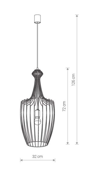 Lampa wisząca 8847 Nowodvorski Luksor L 