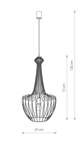 Lampa wisząca 8853 Nowodvorski Luksor S