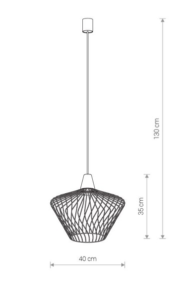 Lampa wisząca 8858 Nowodvorski Wave S Czarny