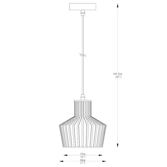 Lampa wisząca A8079-GLD Zuma Line Dolia