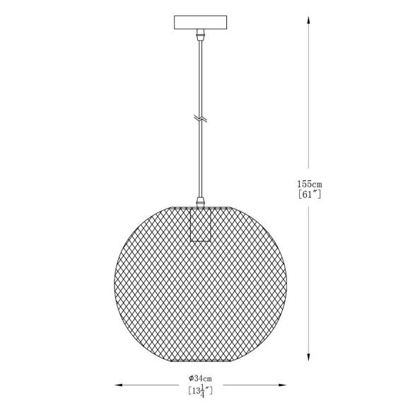 Lampa wisząca A8129L-BK Zuma Line Orion