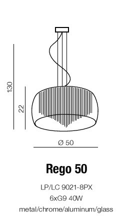 Lampa wisząca AZzardo REGO 50 AZ1000