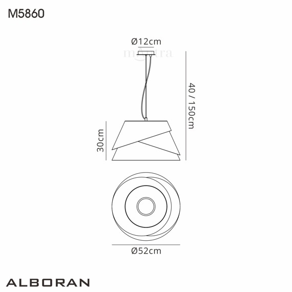 Lampa wisząca Alboran 5860
