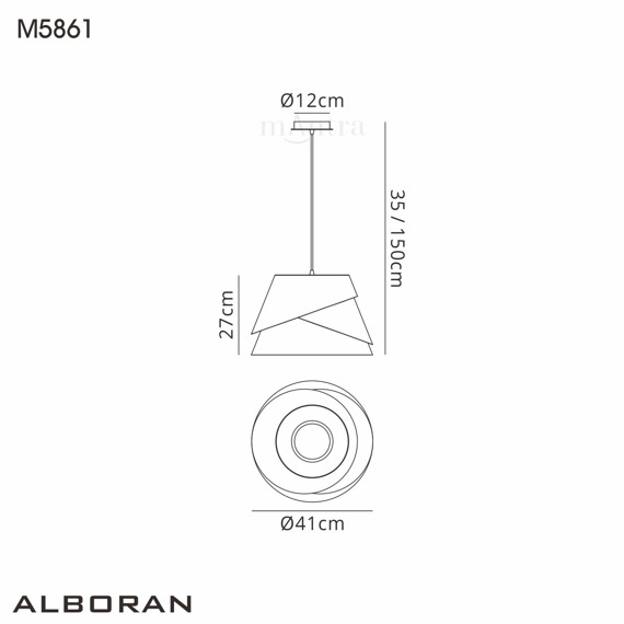 Lampa wisząca Alboran 5861