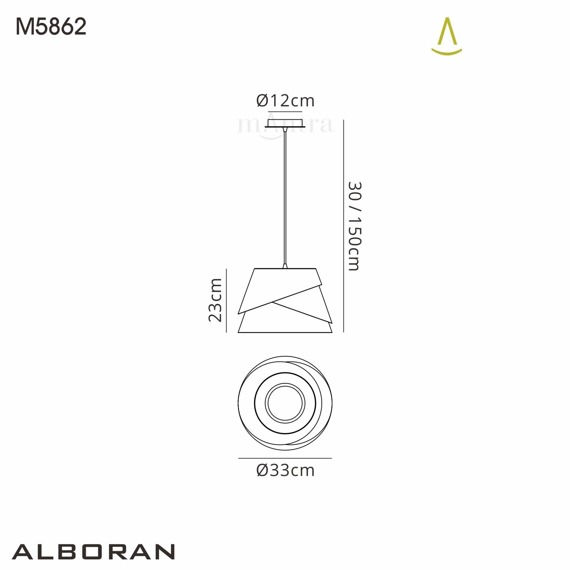 Lampa wisząca Alboran 5862