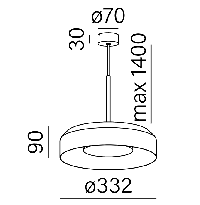 Lampa wisząca Aqform 59904-M930-D0-PH-62 Mini Ring