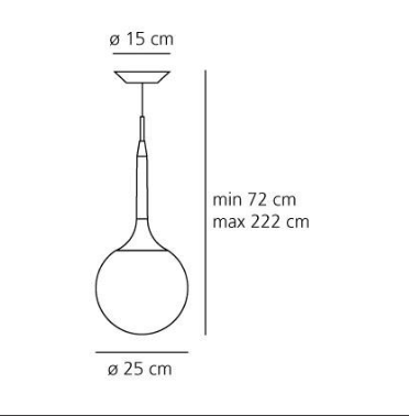 Lampa wisząca Artemide Castore 1053010A