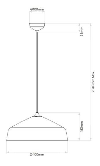 Lampa wisząca Astro Ginestra 40cm