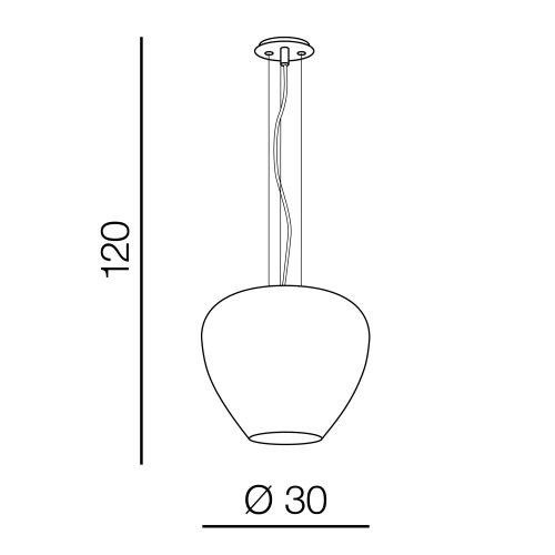 Lampa wisząca Azzardo Baloro AZ3178 szklany klosz