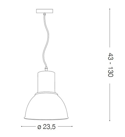 Lampa wisząca BREEZE SP1 137681 czarna Ideal Lux