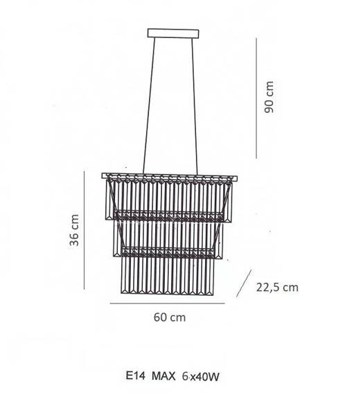 Lampa wisząca Berella Light Lester 6M BL3465