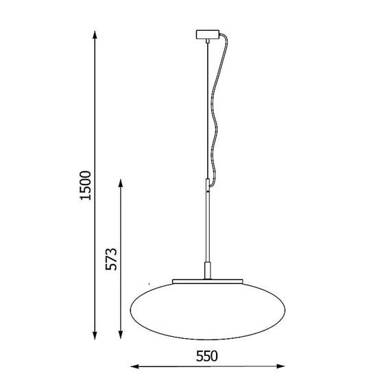 Lampa wisząca Cleoni LA15/A2/B/192 Oval