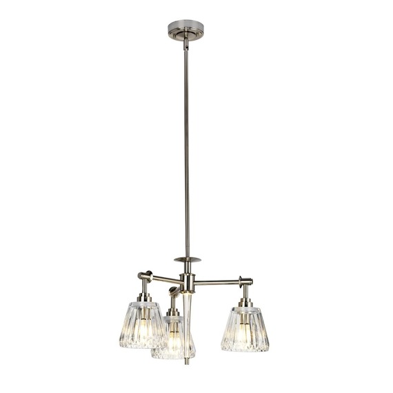 Lampa wisząca Elstead Lighting Agatha BATH/AGATHA3P BN