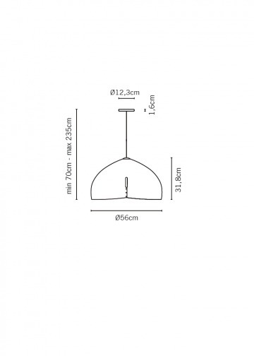 Lampa wisząca FABBIAN ORU F25 A03 43