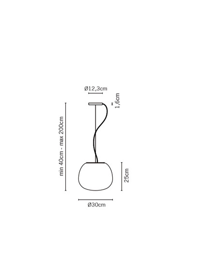 Lampa wisząca Fabbian LUMI MOCHI F07 A07 01