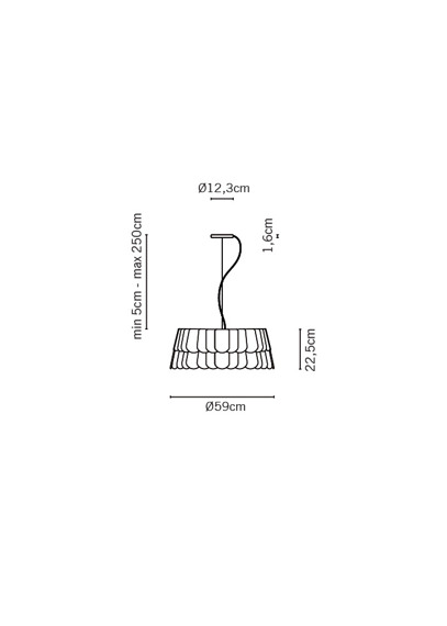 Lampa wisząca Fabbian ROOFER F12 A05 01