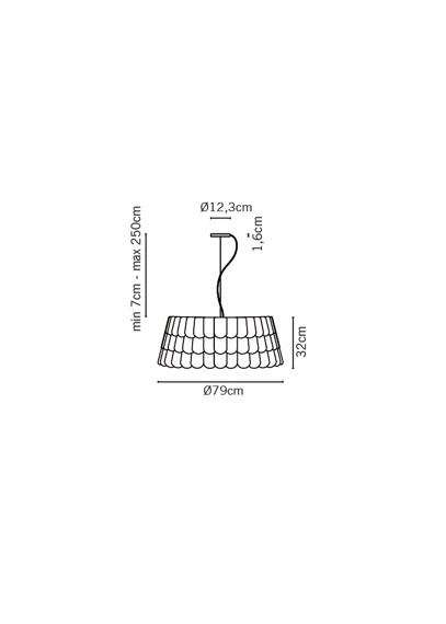 Lampa wisząca Fabbian ROOFER F12 A07 21