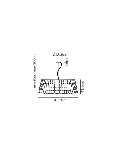 Lampa wisząca  Fabbian ROOFER F12 A09 01