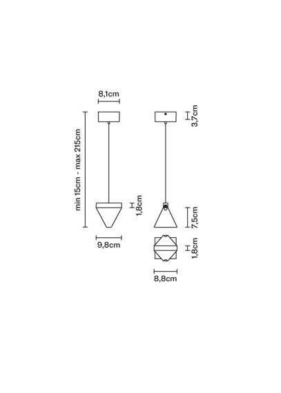 Lampa wisząca Fabbian Tripla F41 A01 21