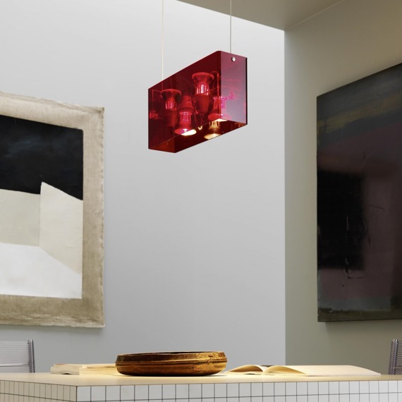 Lampa wisząca Fontana Arte Duplex 5301/1 RED