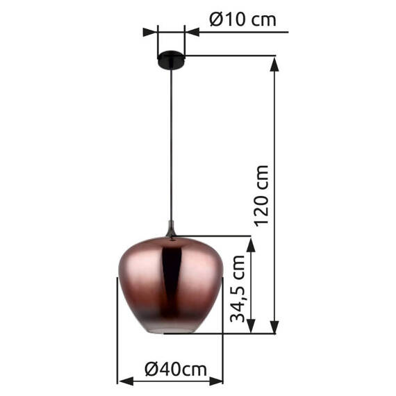 Lampa wisząca Globo Lighting Maxy 15548H2