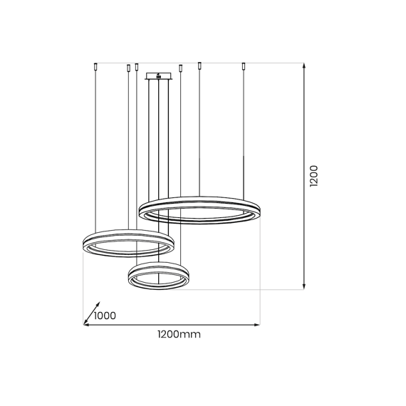 Lampa wisząca Gravity Milagro ML1185