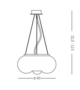 Lampa wisząca Ideal Lux Arizona SP3