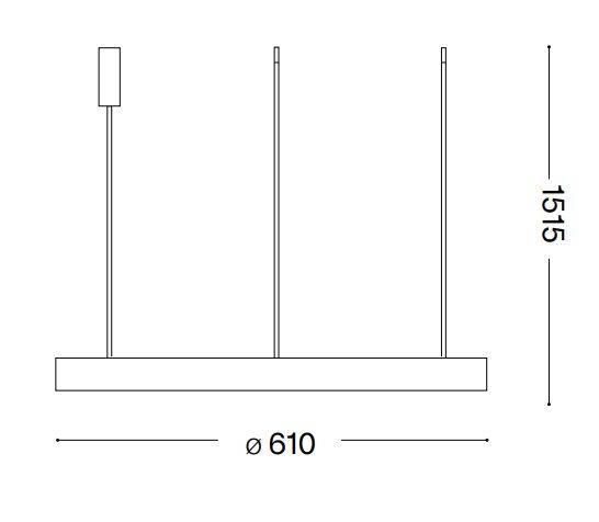 Lampa wisząca Ideal Lux Gemini D61 269832