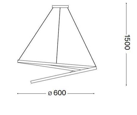 Lampa wisząca Ideal Lux Oz 253671 60 cm