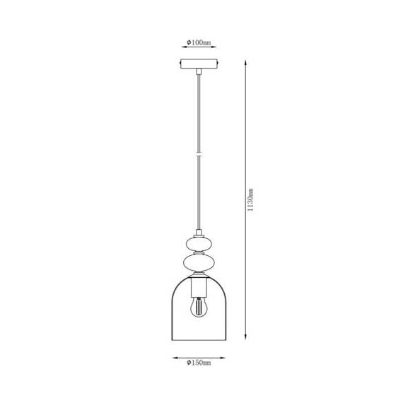 Lampa wisząca Italux Busco PND-30263-1B-BRO-SG