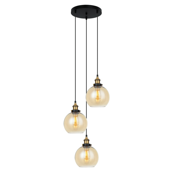 Lampa wisząca Italux Cardena MDM-4330/3 GD+AMB