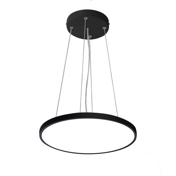 Lampa wisząca Italux PND-72836-300R-24W-BL Czarna Alata